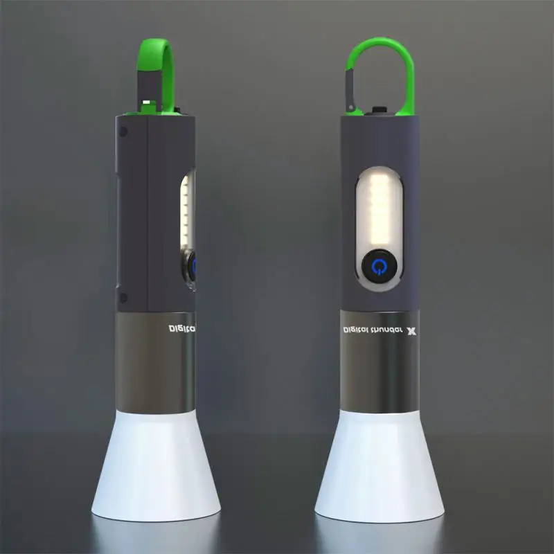 

Mini LED Flashlight Rechargeable Lamp White Laser Flashlight Multi -function Climbing Hook Camping Light Tactical FlashLight