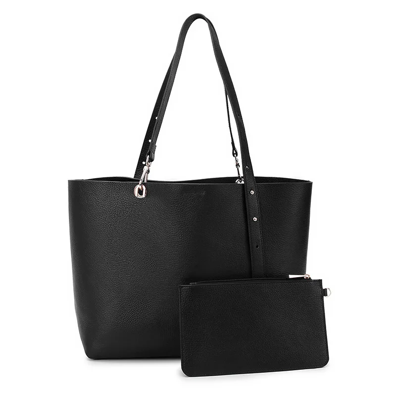

2022 New Cowhide Large-Capacity Casual Shoulder Tote Bag