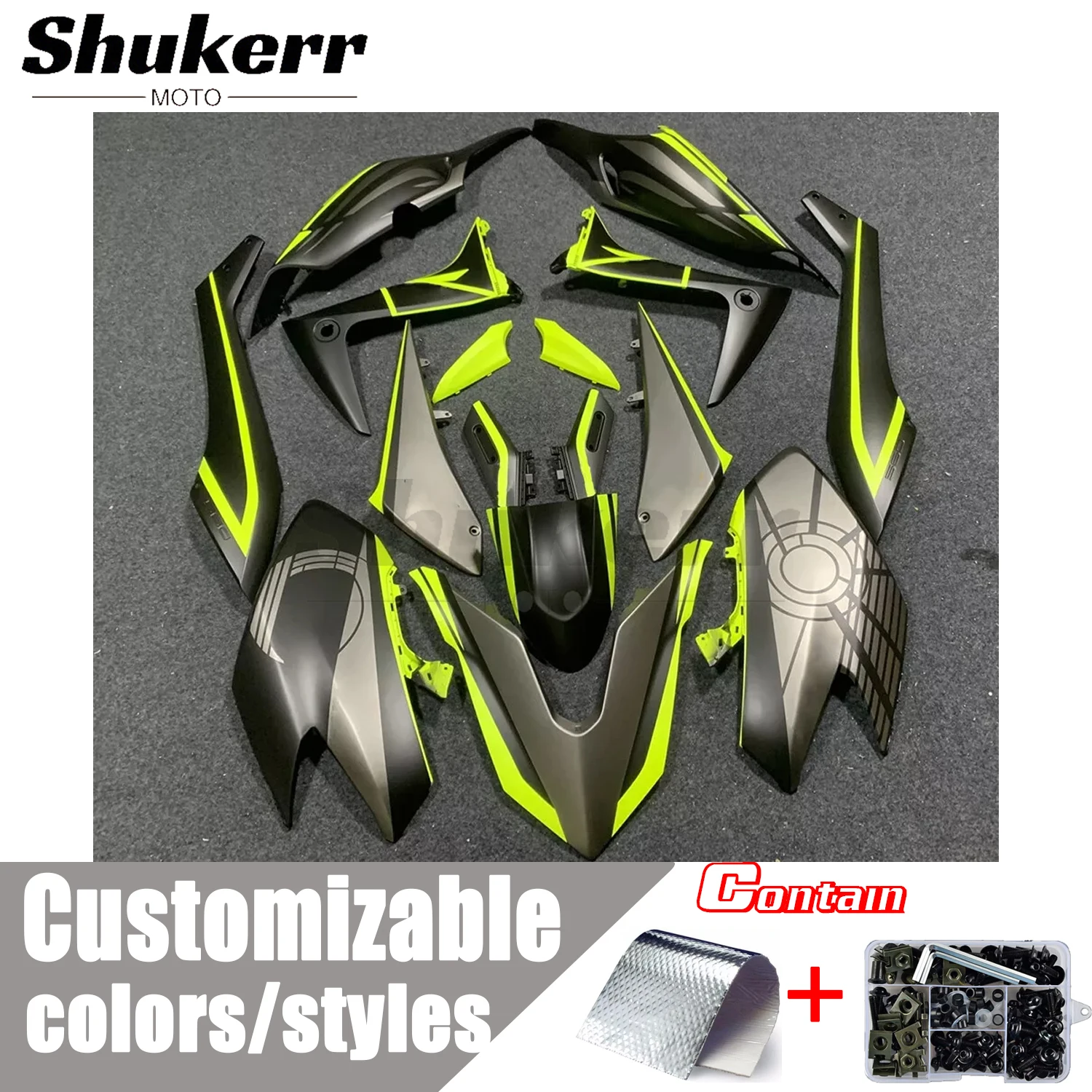 Фото Подходит для Yamaha Tmax560 T-Max560 2020 2021 Xp560 Новый абс работает네 очень пластиковый комплект обтекателя, литьевая форма, комплект панели кузова №1