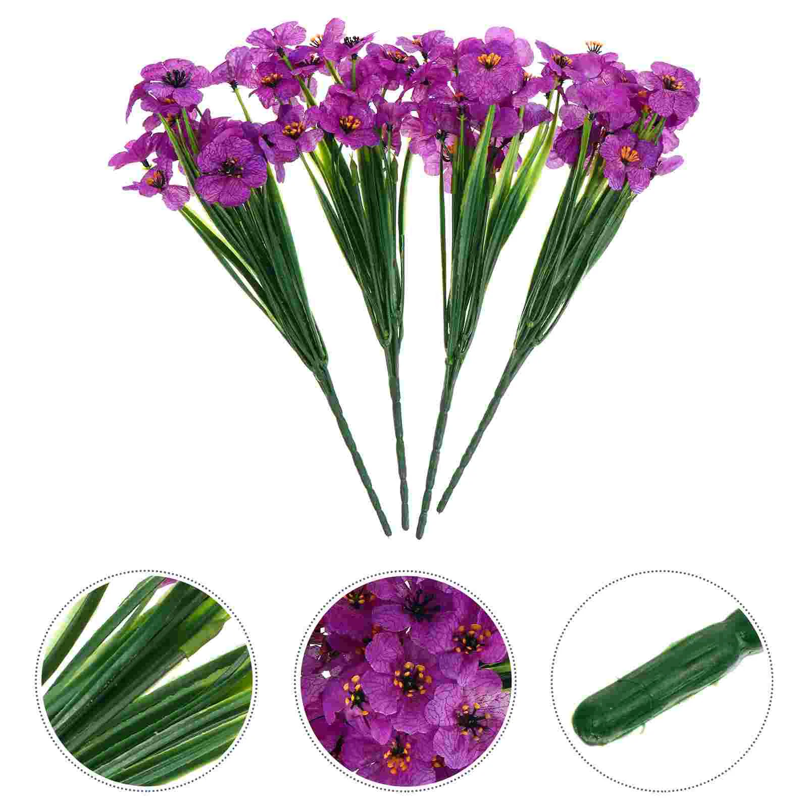 

Decorative Artificial Flowers Violet Fake Table Center Photography Prop Simulated