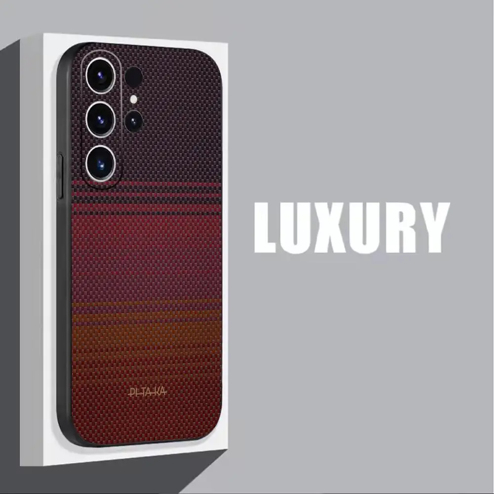 Фото Чехол PITAKA для телефона Samsung Galaxy S26 S25 S24 S23 S22 S21 Plus Ultra Fold A, мягкий, черный №3