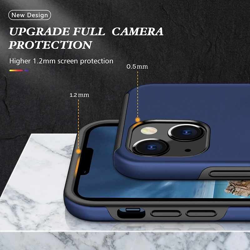 Чехол с магнитным кольцом и защитой от ударов для iPhone 13 12 11 Pro Max X XR XS Mini 6 7 8 Plus SE 2020 на заднюю крышку.