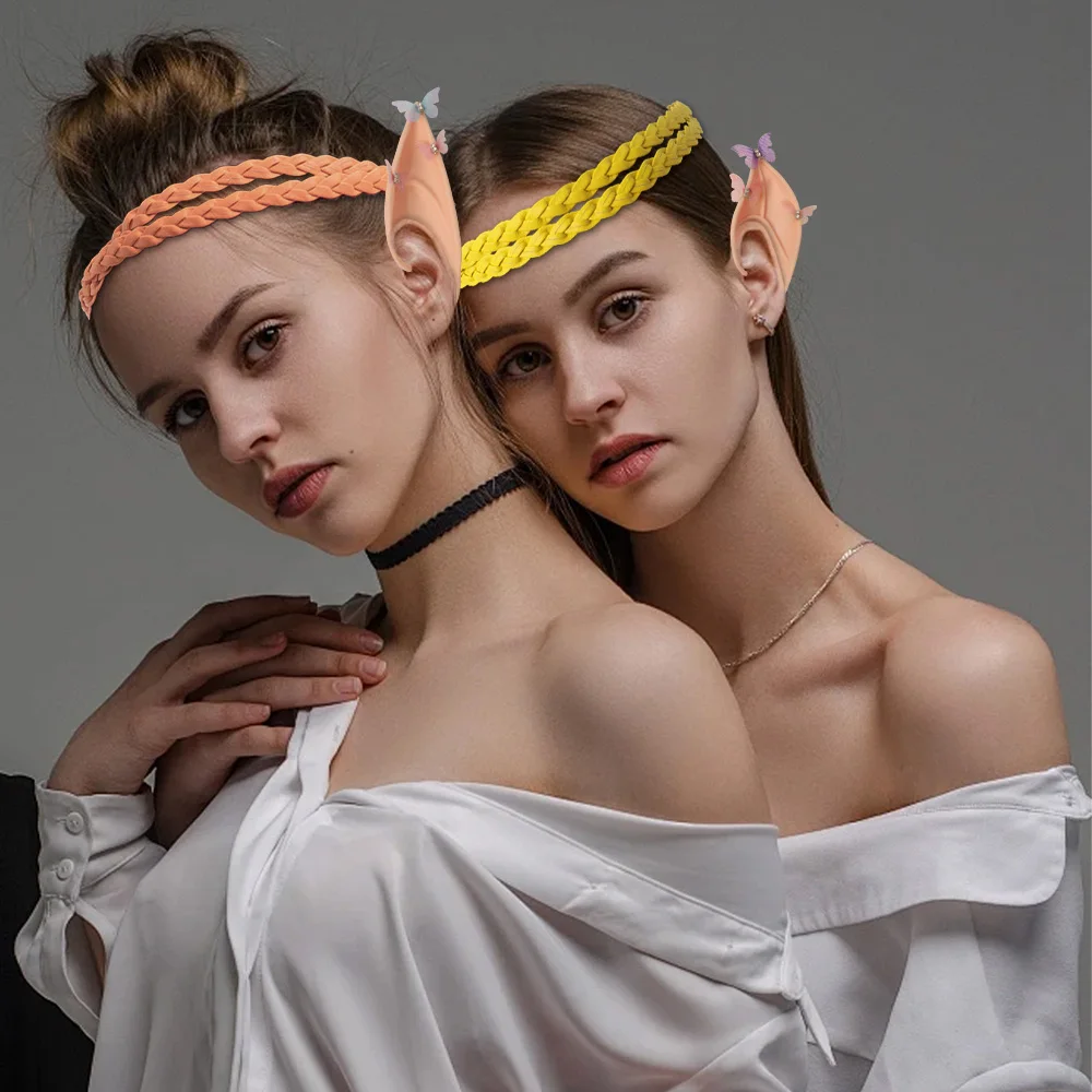 2 шт.-уши бабочки лесного эльфа с натуральной повязкой на голову реквизит для