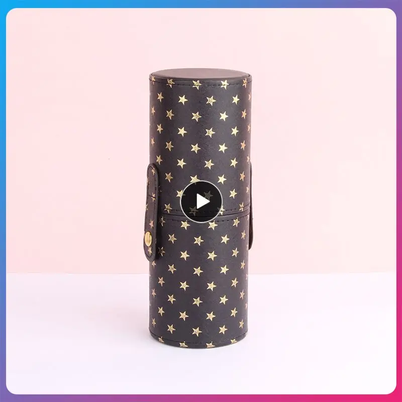 

NewPortable Makeup Brush Holder Travel Brushes PU Waterproof Cosmetic Brushes Storage Case Waterproof For Makeup Tools