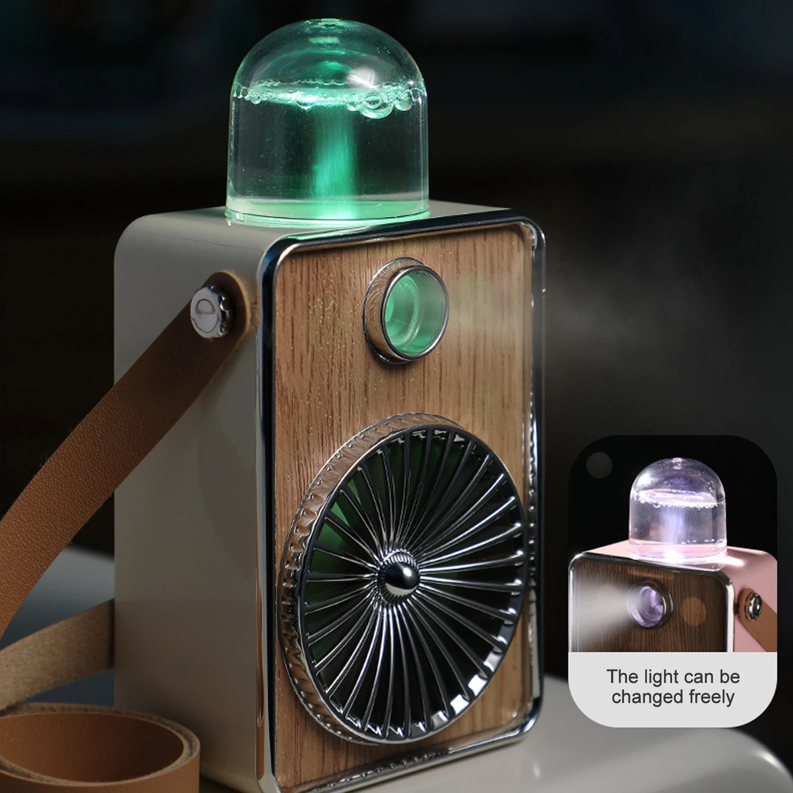 

Adjustment Hanging Neck Fan USB 3 Speed Portable Humidification Three-speed spray fan