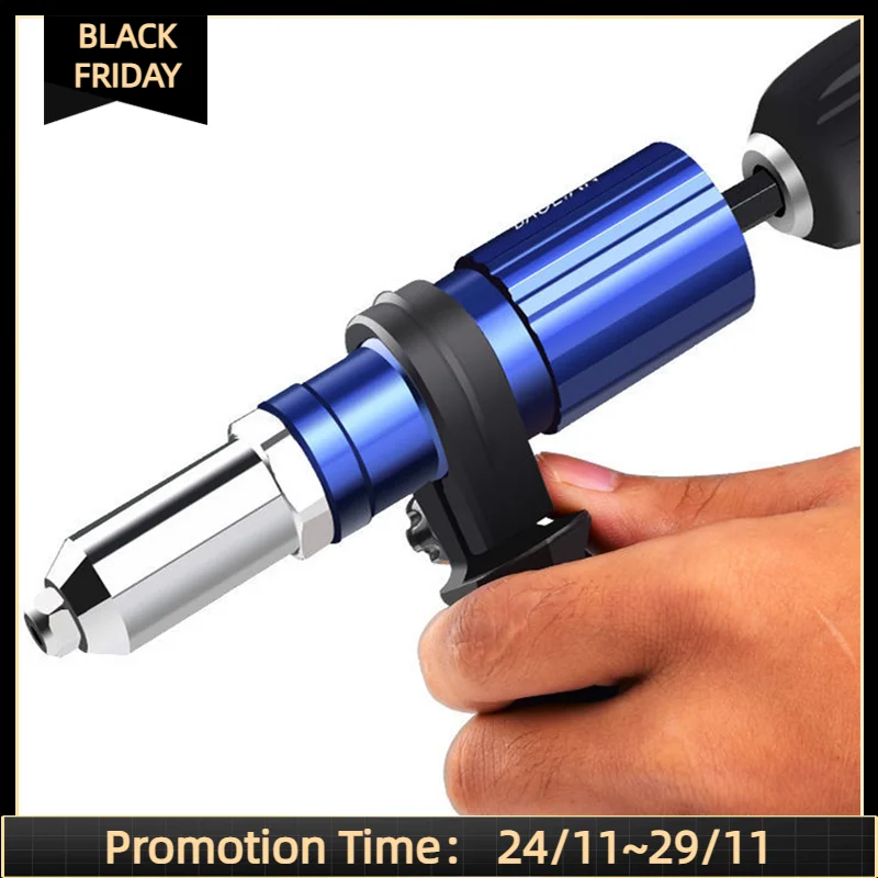 Electric Rivet Gun 2.4mm-4.8mm rivet nut gun drill adapter Cordless riveting tool Insert Nut Pull Rivet Tool