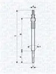 

60900100606 for KIZDIRMA (heating) spark plug C1 C2 C3 XSARA II P107 P206 P207 P207 DV4TD (11.4hdi) P206 P307 P407 PARTNER II C4 C5 I C4 C5 I