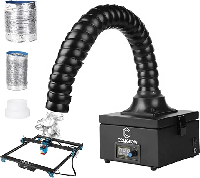 Comgrow 110 В 220 металлический очиститель дыма с гравировкой и шнуром питания США/ЕС