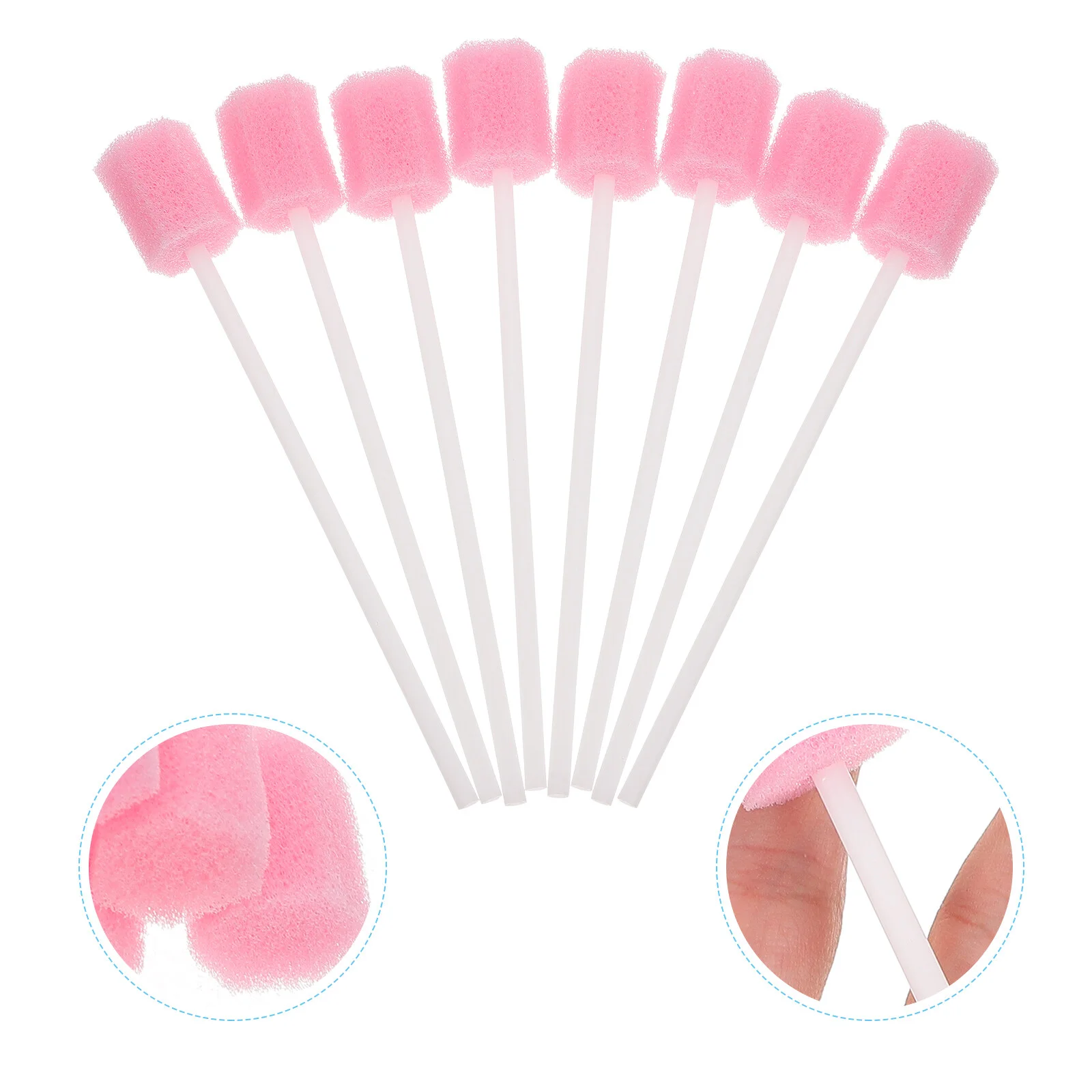 

50 Pcs Sponge Stick Disposable Toothbrushess Practical Oral Brushes Care Products Sterile Simple Plastic Tool Baby