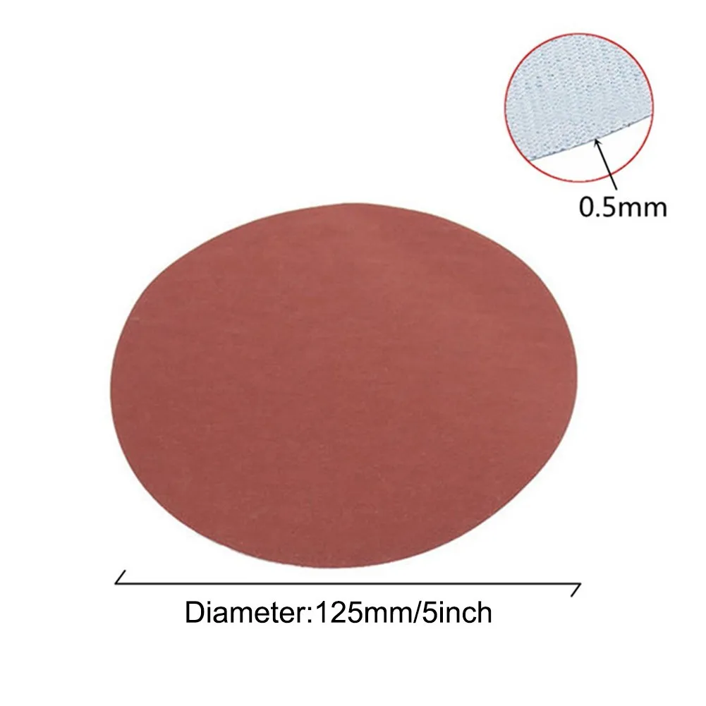 

30pcs 5 Inch 125mm Round Sandpaper Hook And Loop Sanding Discs Grit 800-3000 For Grinding And Polishing Furniture Wood