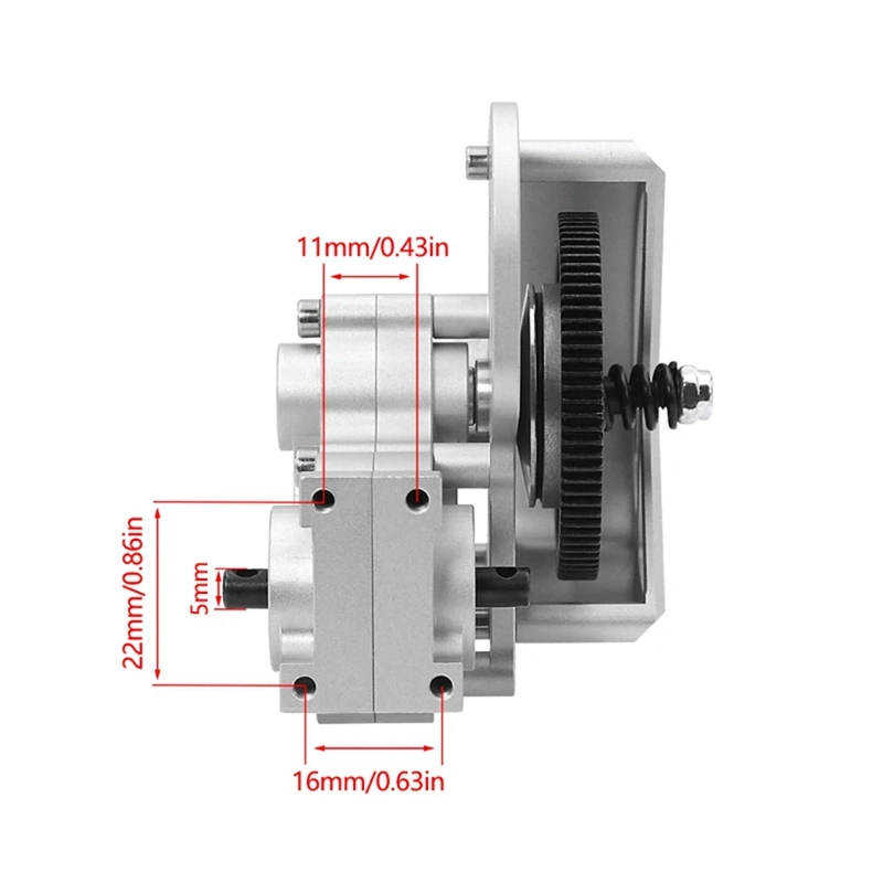 Коробка передач для 1/10 SCX10 I II AX10 SMT10