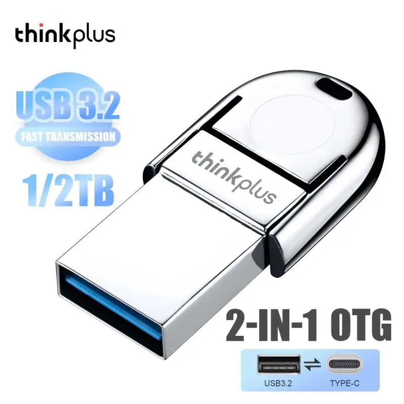 

Lenovo 2TB 1TB USB Flash Drives USB 3.2 Metal Flash Drive Drive C-Type High Speed Pendrive Waterproof Portable USB Memory New