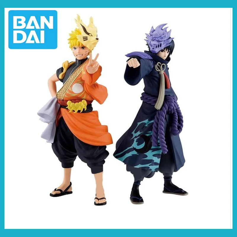 

Genuine 16cm PVC Naruto Shippuden Action Figures Naruto Sasuke Anime Figure 20th Anniversary Character Collection Toy Model Gift