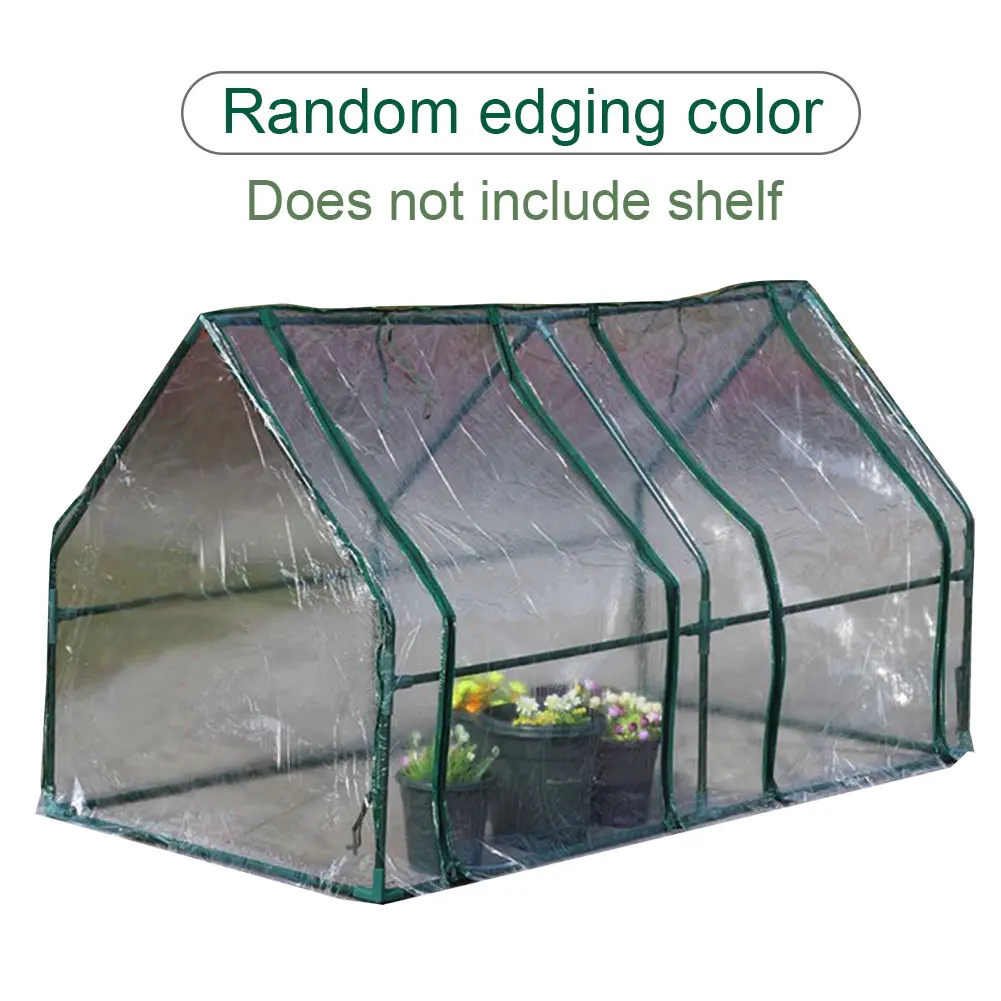 

Home Use Easily Assemble Opening Lid Cultivating Weather Resistant Mini Garden Greenhouse PVC Plastics Roll Up Transparent
