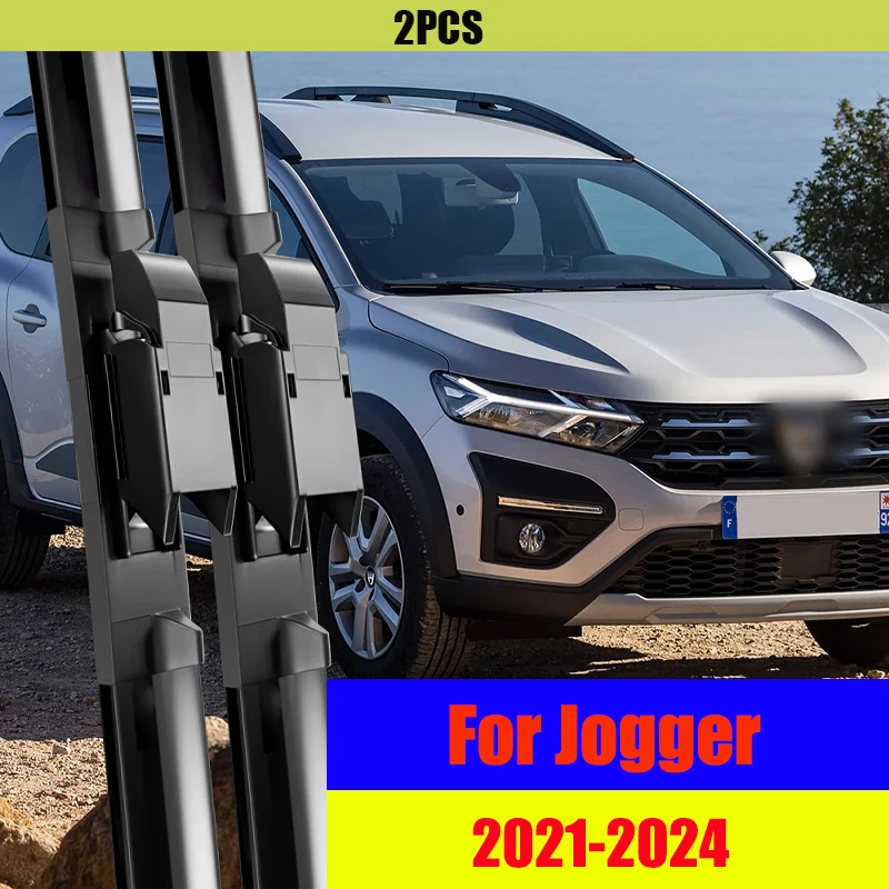 Фото Передние щетки стеклоочистителя для Dacia Jogger 2021 2022 2023 2024, гибридное лобовое стекло, автомобильные аксессуары, щетки, шайба №1