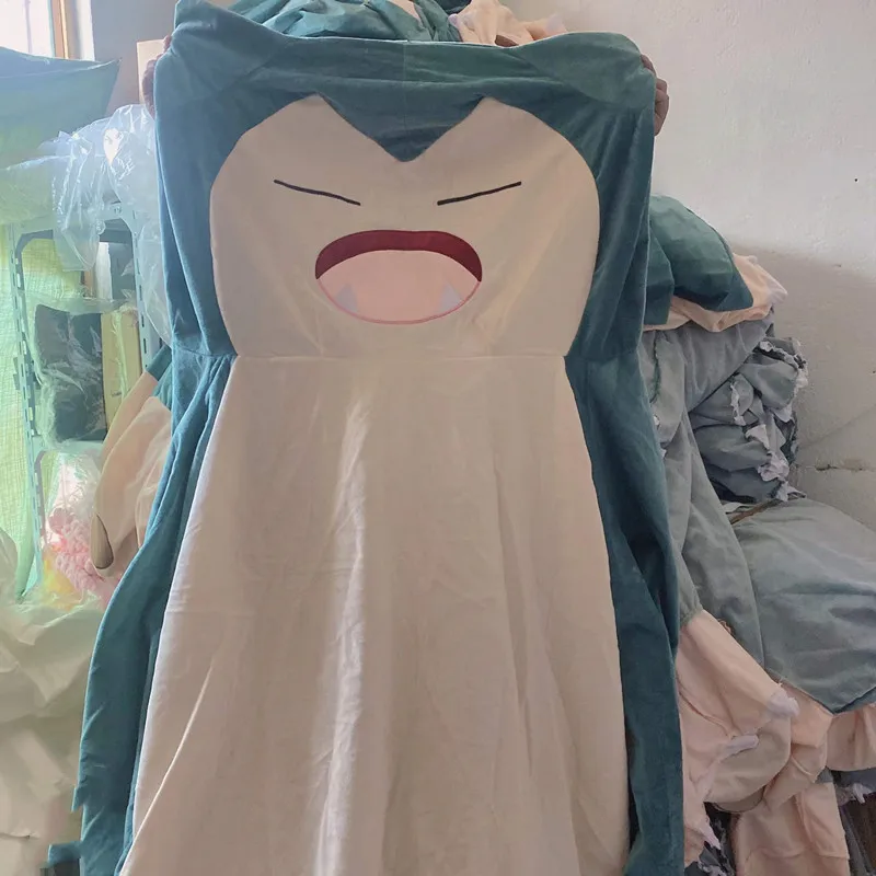 

50-200cm Pokemon Big Size Snorlax Skin Plush Toys Anime Pocket Monster Giant Snorlax Only Holster Soft Pillow Case Wth Zipper