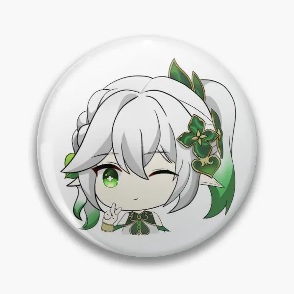 

Мягкая булавка для кнопки Genshin Impact Chibi нахида, булавка для лацкана, металлическое украшение для любимых женщин, Забавный креативный мультяшн...