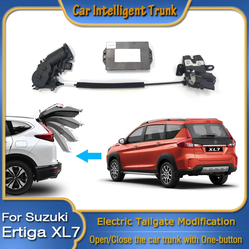 

Для Suzuki Ertiga XL7 2017 ~ 2023 открытие багажника автомобильного питания, электрическая всасывающая задняя дверь, интеллектуальный подъемник задних ворот, распорка, модификация
