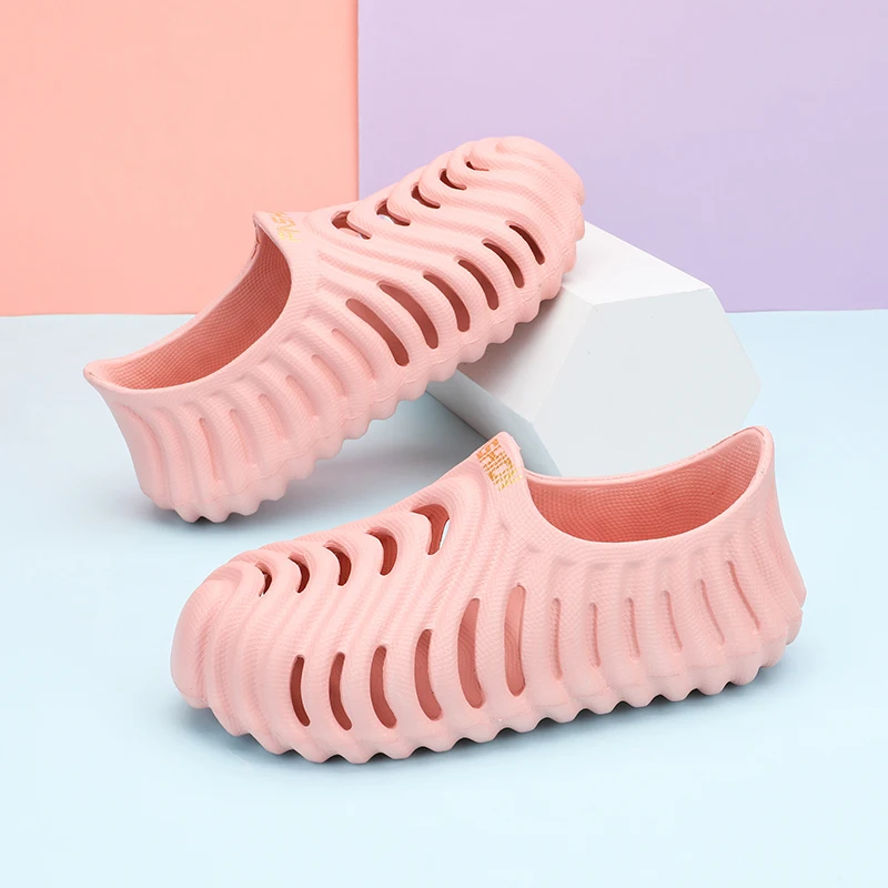 Summer Women Sandals Outdoor Beach Sandal Hollow Bird's Nest Shoes Unisex Sandals EVA Forwater Clogs Platform Slipper Size 36-45