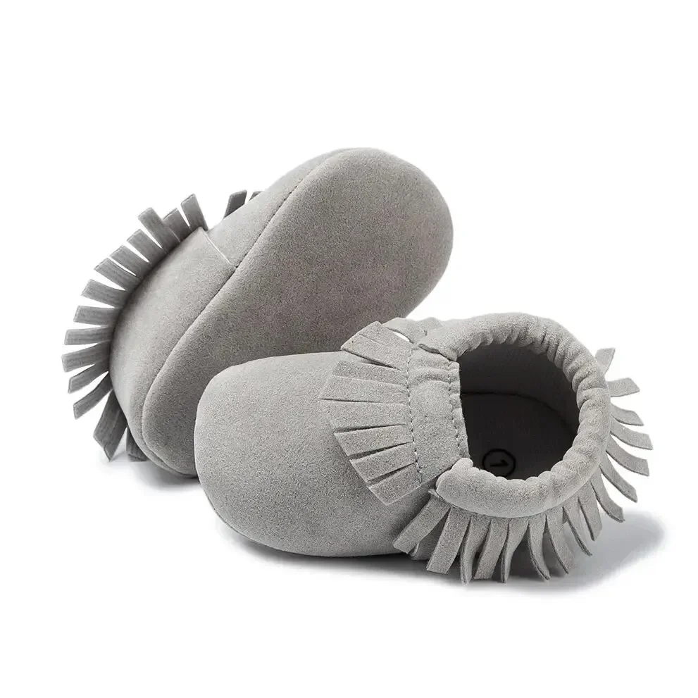 Туфли детские с кисточками х/б начесом