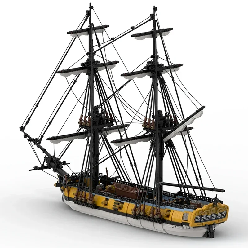 Строительные блоки Moc военная модель продольная война технология HMS Challenger