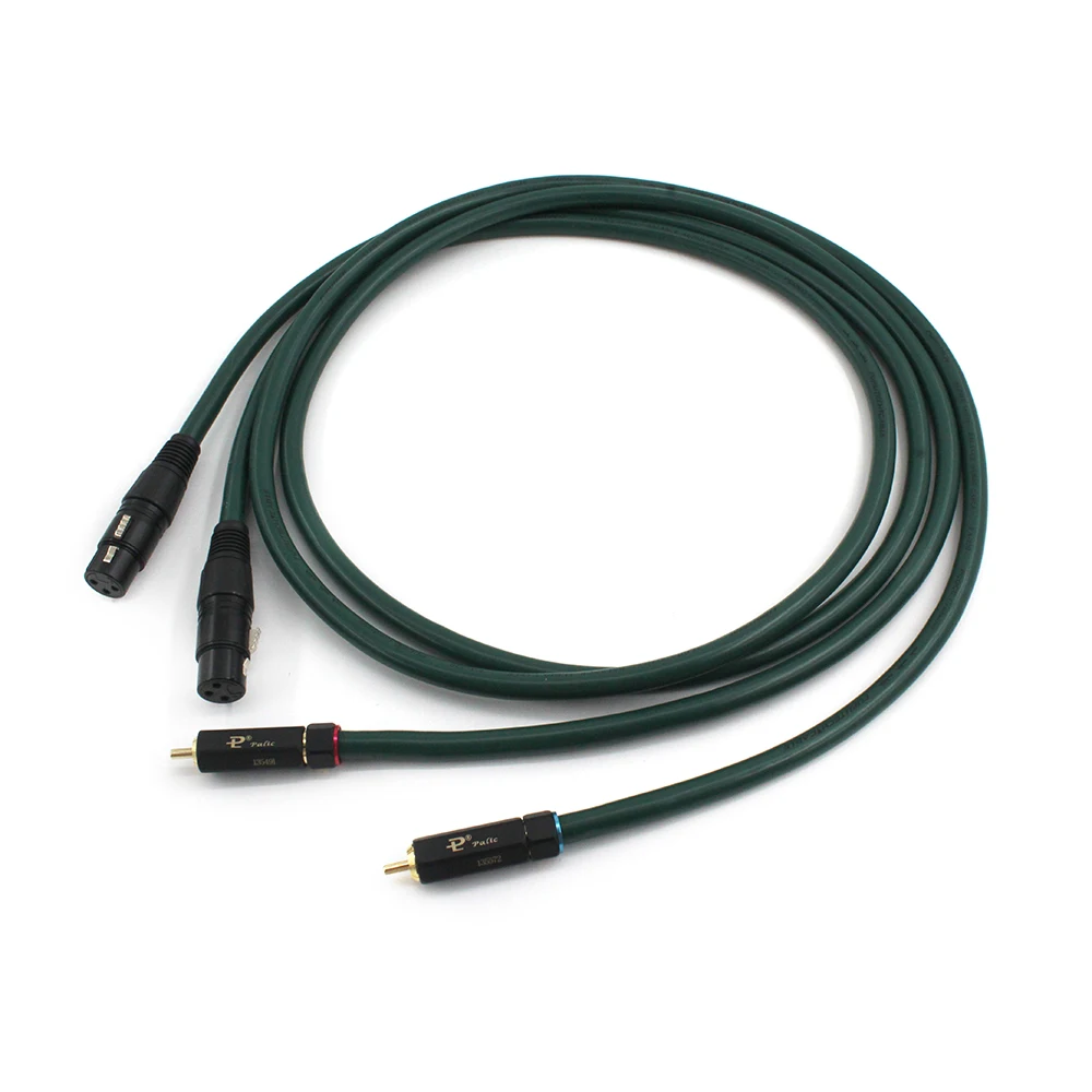

Однокристальный кабель furukawa OCC 2RCA штекер-двойной XLR гнездо Аудио медная линия сигнала сбалансированного линейного сигнала аудио кабель RCA в XLR