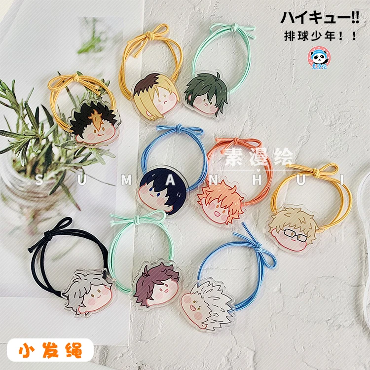 

Anime Haikyuu!! Tobio Kageyama Hinata Shoyo Kei Tsukishima Hairpins Bracelet Hair Accessories Hair ring Headwear Xmas Gifts