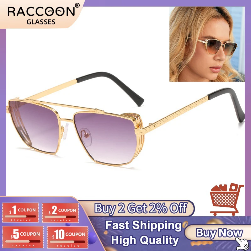 

2022 New Irregular Sunglasses Women Brand Luxury Vintage Steampunk Sun Glasses Men Female Shades Trendy Street Shooting Eyewear