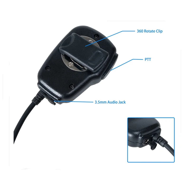 Speaker Mic with Reinforced Cable for Yaesu Vertex Radios Walkie Talkie VX-180 VX-210 VX-410 VX-231 VX-261 VX-264 VX-351 354 451