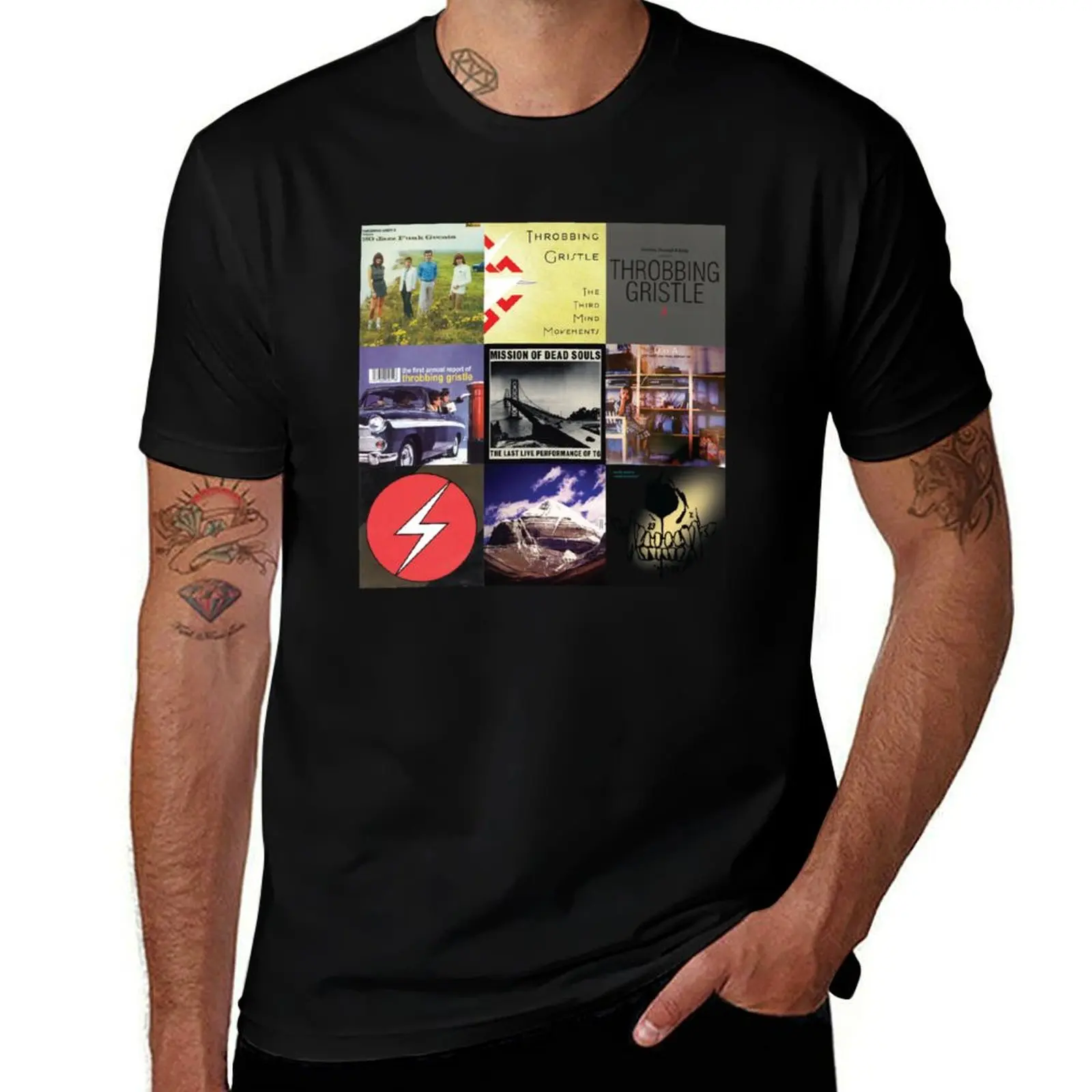 Фото Футболка с принтом обложки альбома Throbbing Gristle, влагоотводящая, быстросохнущая. №1