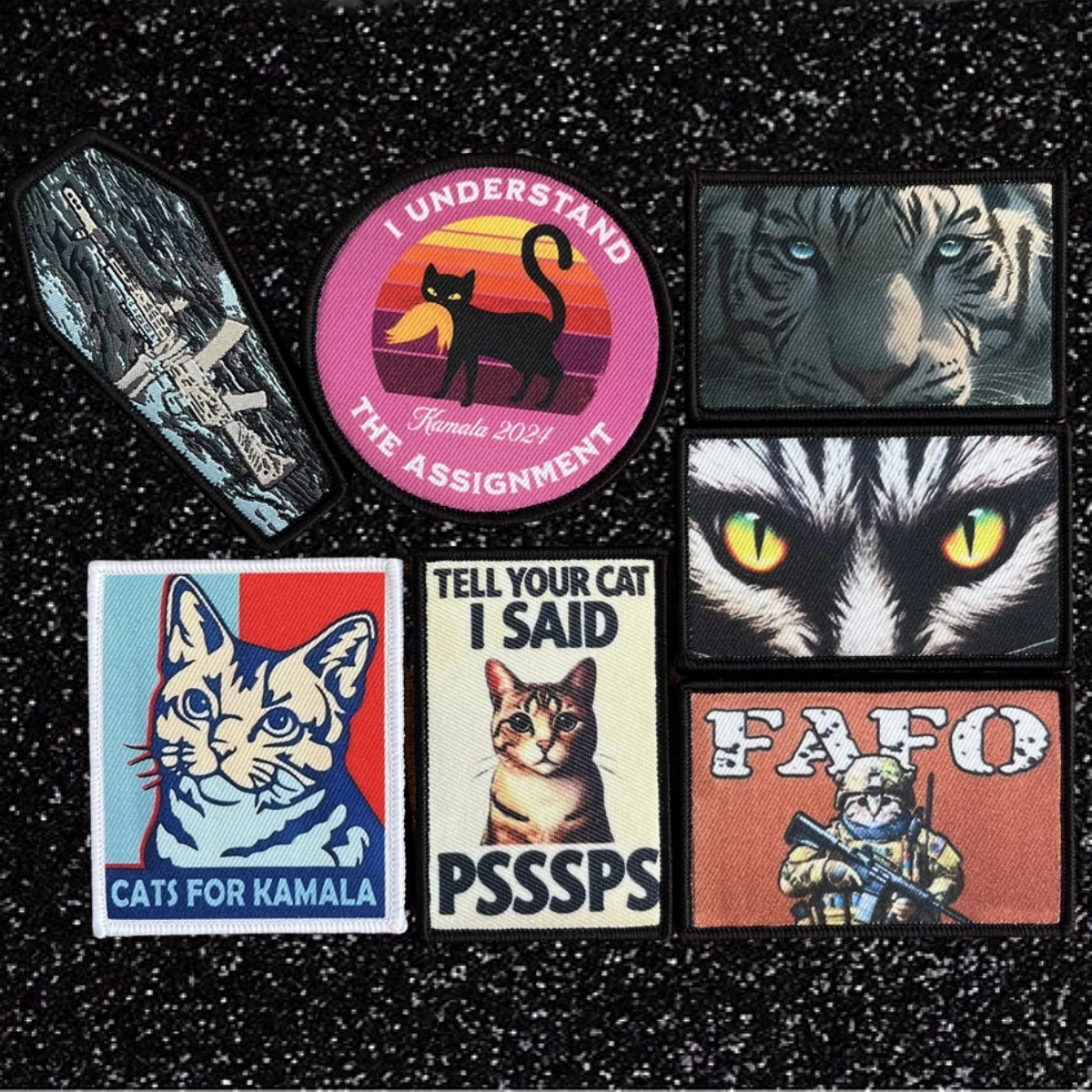 Тактическая нашивка с тигром FAFO значок изображением кота мораля я нехай тебя