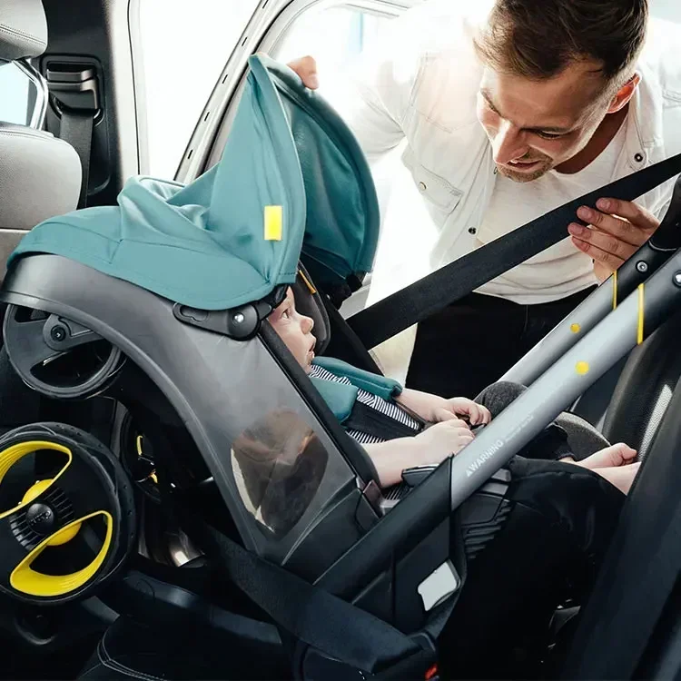 Многофункциональная детская коляска 4-в-1 складная дорожная с высоким пейзажем