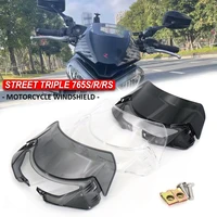 for street triple s660 765s 765r 765rs 2020 2021 2022 modified windshield competitive windscreen front wind deflector