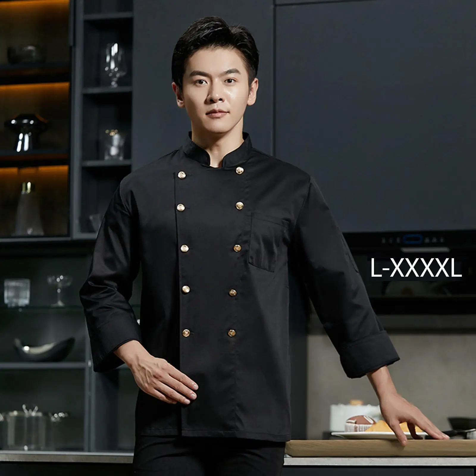 Athleticsshop 2018 Куртка шеф-повара Executive Food Service для общественного питания