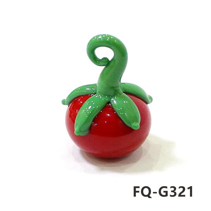 2 шт. стеклянные кулоны-помидоры JSSMTLP