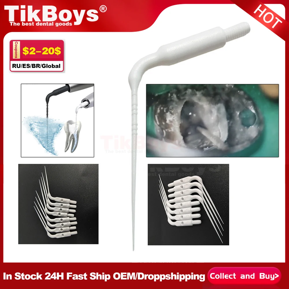 

10PCS Dental Plastic Sonic Powered Endo Irrigation Tips Fit For KaVo NSK Air Scaler Handpiece Irrigator Tip Dentistry Material
