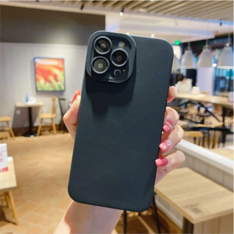 Camera Protection Silicone Phone Case For iPhone 13 Pro Max 11 12 14 Pro Max XR XS Max X 7 8 Plus 14 Soft Shockproof Matte Cover