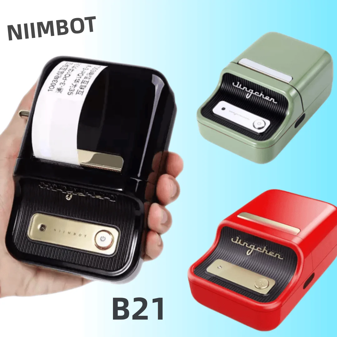 

Niimbot B21 Label Printer portable thermal wireless bluetooth printer used for barcode clothing jewelry fooder Niimbot B1