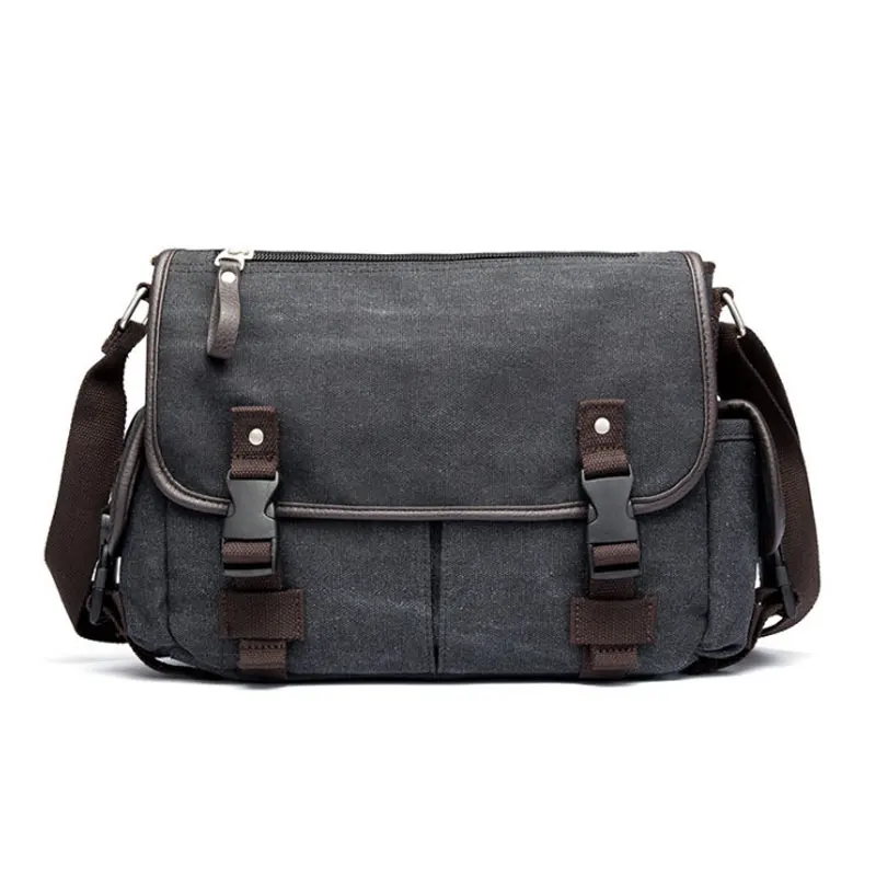 

Business Laptop Bag Canvas Briefcase Men Shoulder Bag High Grade 14 ‘’ Computer Handbag Vintage Men Messenger Bag Dropshipping