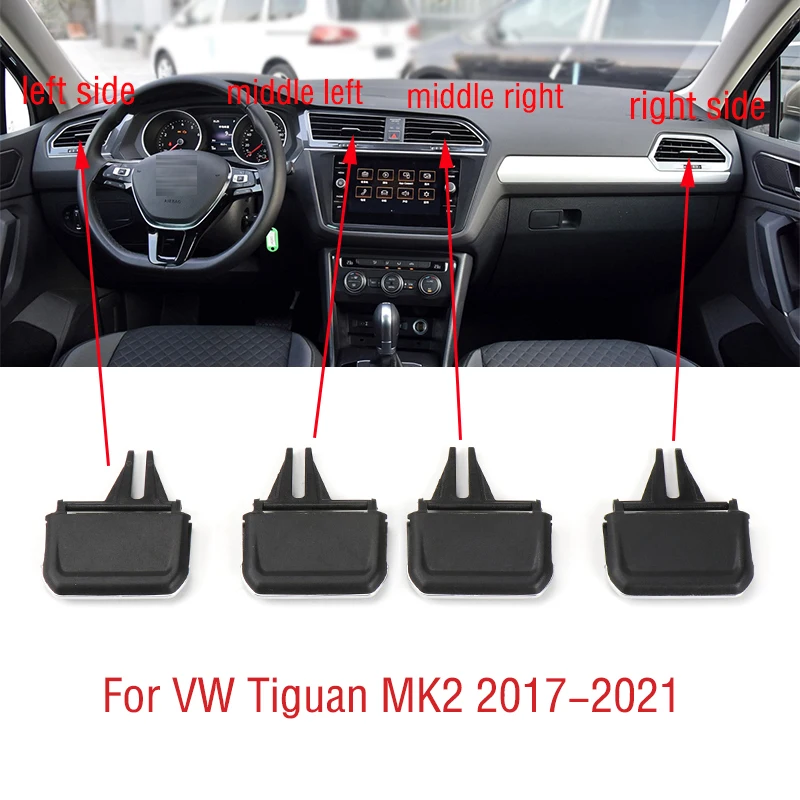 

For VW Tiguan MK2 2017 2018 2019 2020 2021 Car Front Dashboard Air Conditioner Outlet A/C Air Conditioning Vents Tab Clip Pick