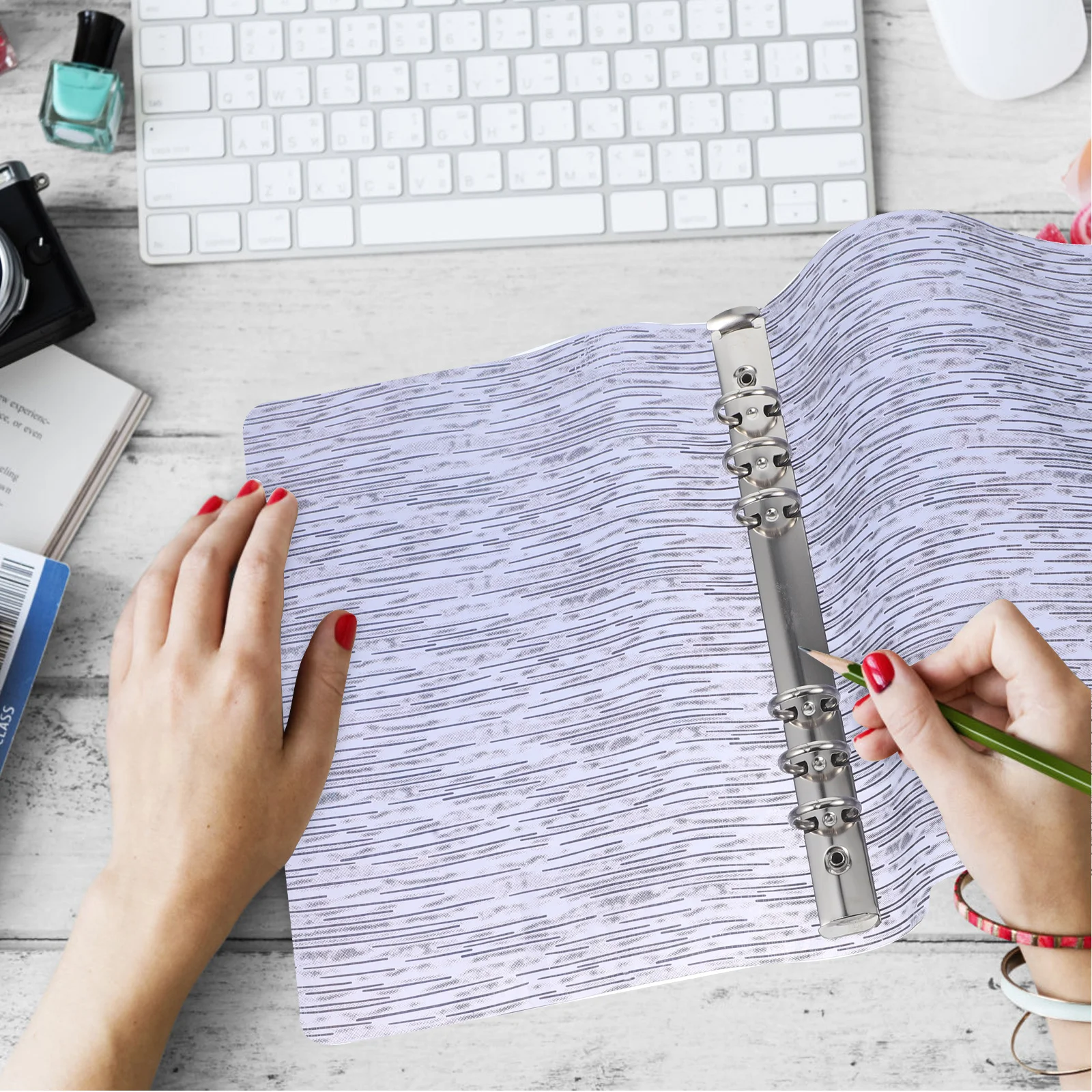 Обложка для ноутбука A5 чехол ручного счета портативный прозрачный держатель