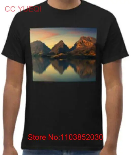 Футболка с рисунком Mountaininside Lake Sunset Skyline