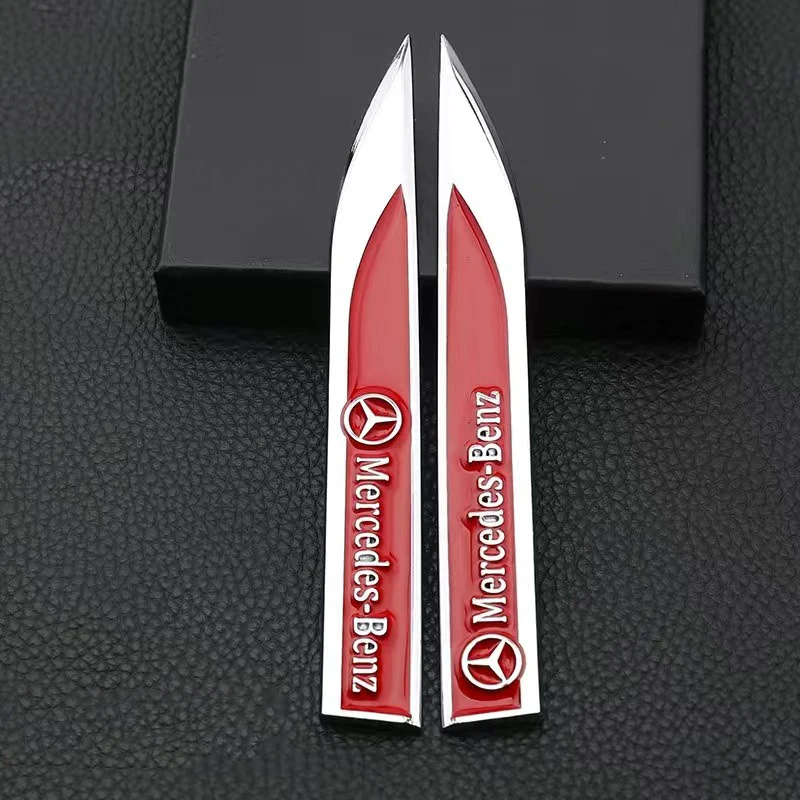 2 шт. металлические наклейки-эмблемы для лезвия крыла автомобиля Mercedes Benz AMG C E S GLE