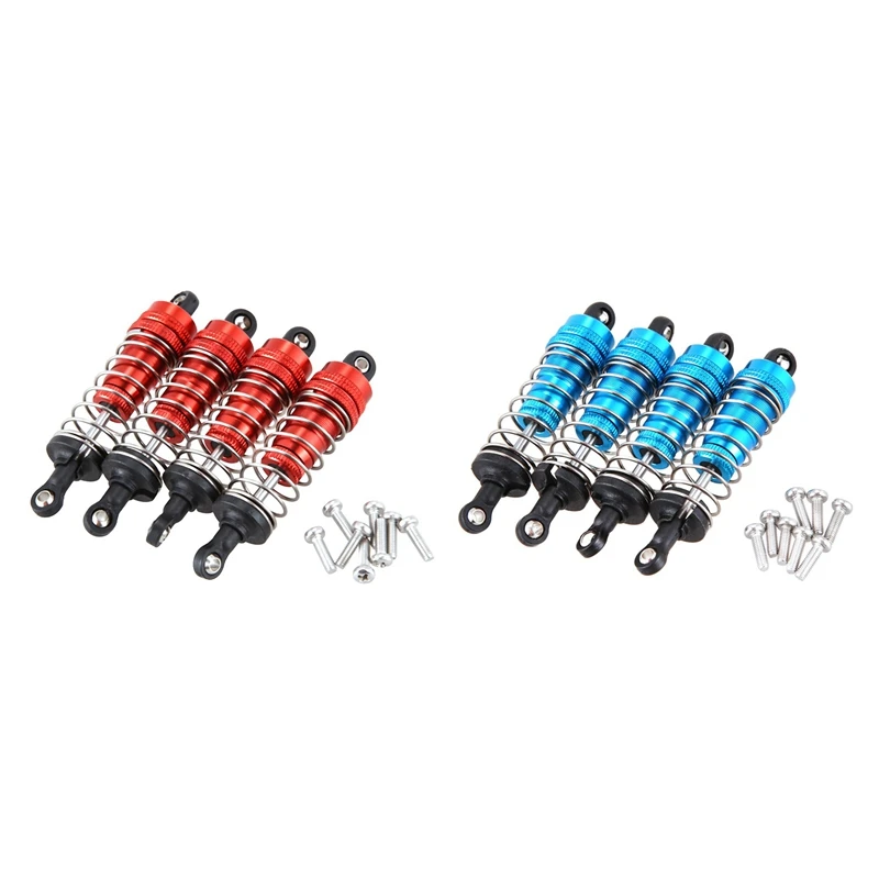 

2 Set Metal Shock Absorber Damper Replacement Accessory Fit For Wltoys-Red & Blue