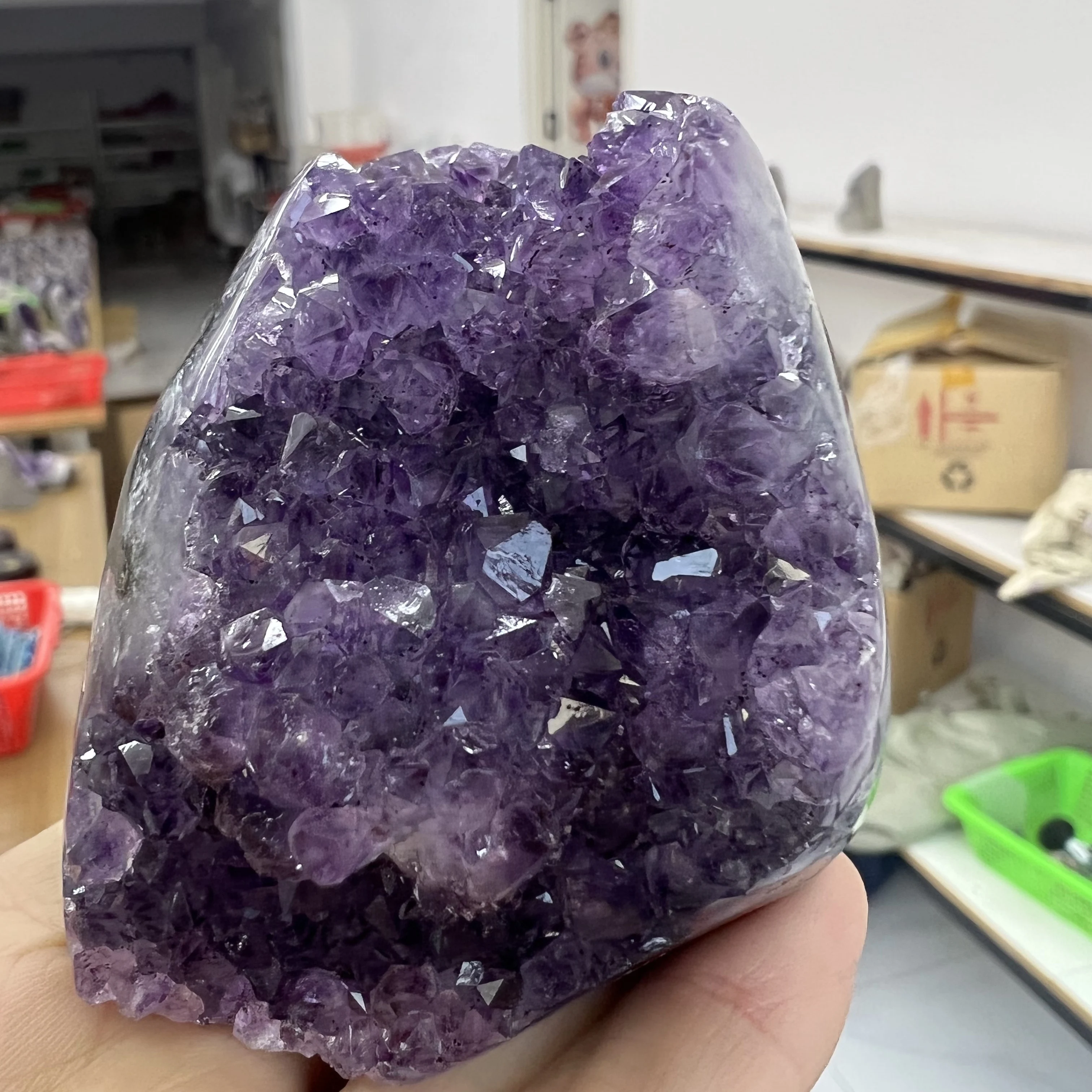 Натуральный Уругвайский Аметистовый Кристалл Кластер 225г