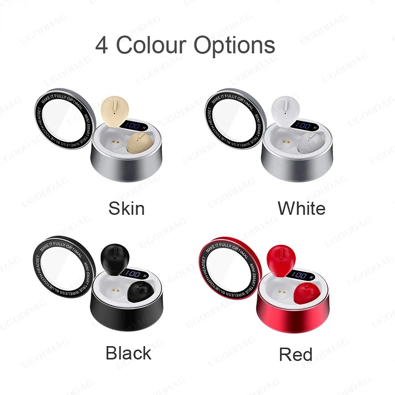 Скрытые маленькие наушники Bluetooth миниатюрные невидимые беспроводные