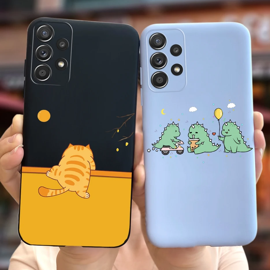 Чехол для Samsung Galaxy A23 A33 A53 A73 5G милый мультяшный чехол на заднюю панель чехлы