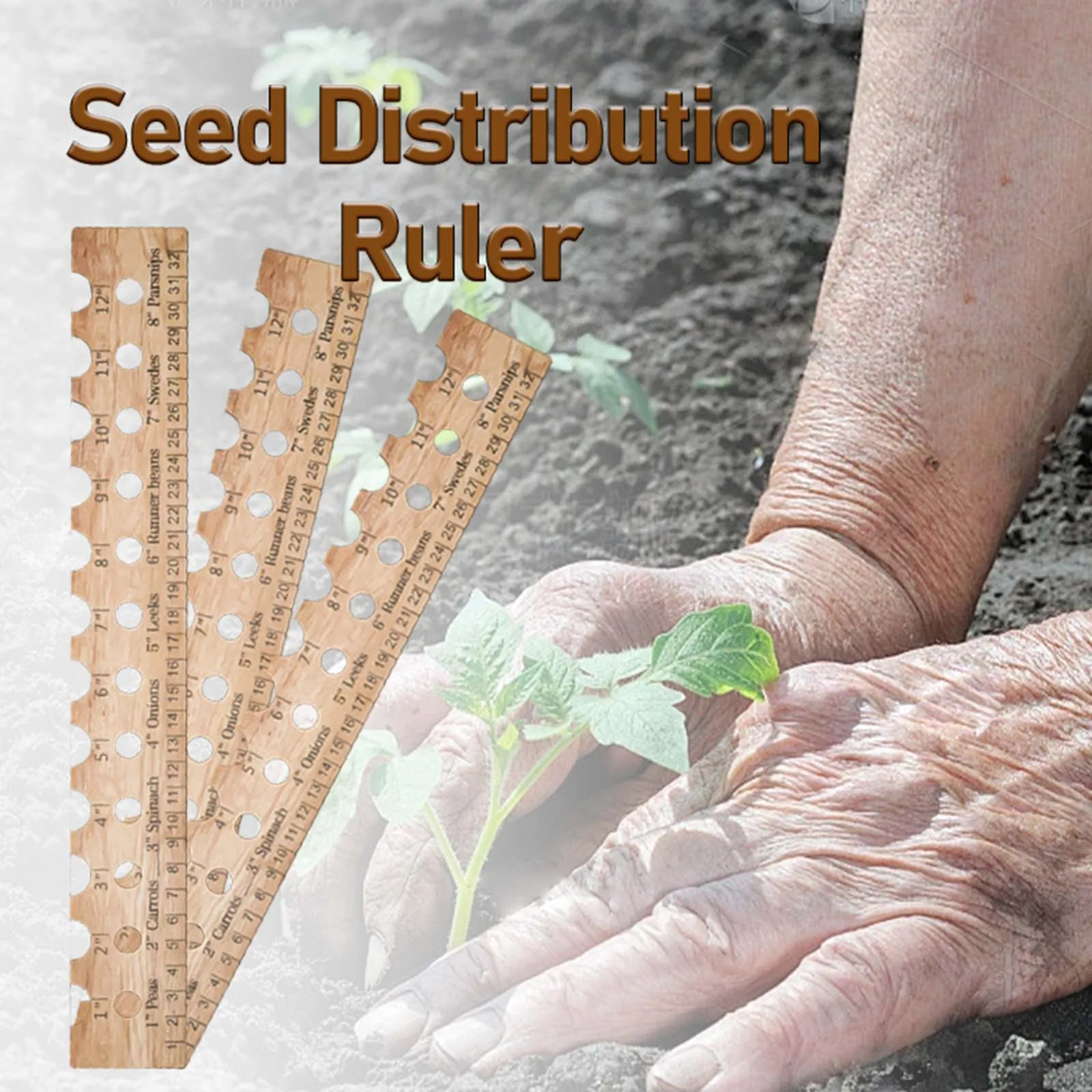 Линейка для посадки семян прочная промежуточная линейка точных посадок и