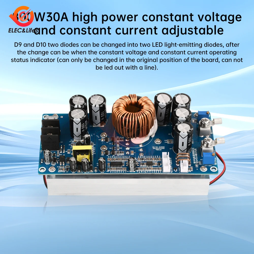 DC-DC понижающий преобразователь постоянного напряжения и тока модуль 20 В-70 В в