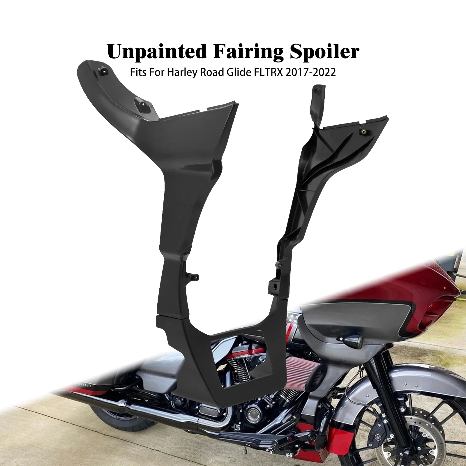 

Черный обтекатель спойлера для мотоцикла, чехол для Harley Touring Road Glide Special Limited Ultra FLTRU FLTRK FLTRX FLTRXS 2017-2023